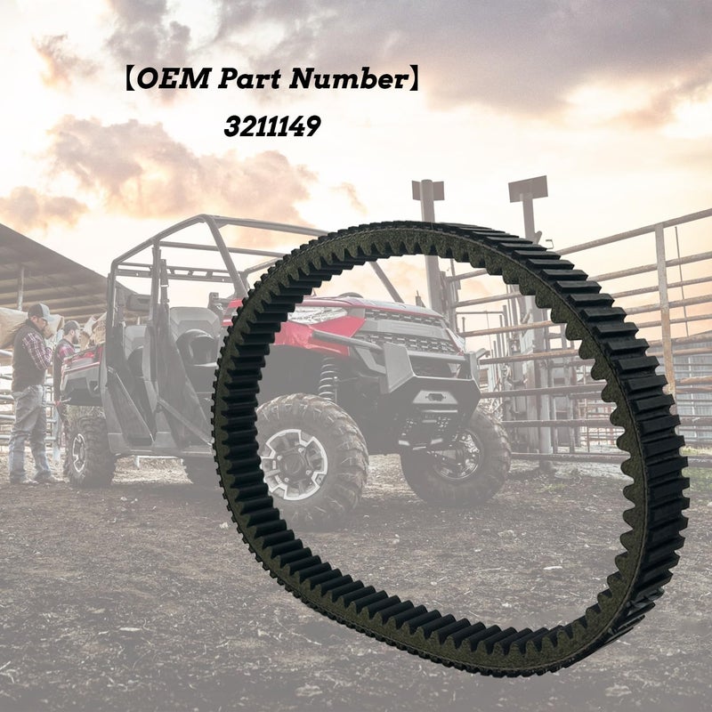 MOTOBULL 3211149 CVT Drive Belt Compatible with 2013-2019 Polaris Ranger XP 900 / XP 900 Crew，2016+ Polaris Ranger 570 - Image 2